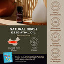 Gya Labs Birch Essential Oil for Diffuser - 0.34 Fl Oz - 100% Pure Natural Birch Oil for Skin, Massage, Perfumes＆Candle Making Scent by CozyNest Decor