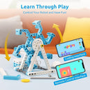 WhalesBot D1 21-in-1 STEM Coding Robot Kit for Kids (Ages 4-10), 280+ Pieces Educational Building Set with APP-Controlled & Programming, 3D APP Guidance, Ideal Toy Gift for Boys & Girls by TinyTreasures Baby Boutique