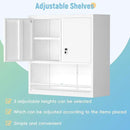 Wall Cabinets,Garage Metal Storage Cabinet with Shelf,Wall Storage Cabinet with Locking Door,Steel Cabinets for Kitchen,Home Office,Basement by CozyNest Decor