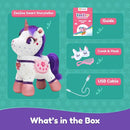 PlayShifu Smart Talking Plush Toy for Kids – ZeeZee Unicorn Doll | Interactive Singing & Storytelling Soft Toy | Bluetooth Play | Gift for Girls & Boys Ages 3–6 | Unicorn Gifts by TinyTreasures Baby Boutique