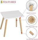 AWASEN Side Table, Small End Accent Table for Living Room Bedroom Office Small Spaces, Modern White Side Table Nightstand with Solid Wood, Easy Assembly, (White) by CozyNest Decor