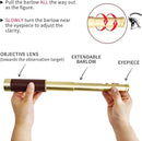 NewDoar 25x30 Zoomable Monocular Vintage Pirate Telescope - Waterproof Aluminum Alloy Brass Adjustable Optics Telescope for Travel Navigation Sailing Voyage View Watching Games(Gold) by TinyTreasures Baby Boutique