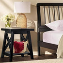 Black End Table, 2-Tier End Tables Living Room, Wood Side Table, Modern Side Table by CozyNest Decor