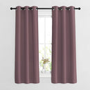 NICETOWN Dry Rose Bedroom Curtains 63 inch Length 2 Panels Set - Solid Thermal Insulated Grommet Light Blocking Blackout Curtains & Drapes Sound Dampening for Living Room, W37 x L63 by TinyTreasures Baby Boutique