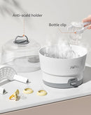 HEYVALUE Bottle Sterilizer, Baby Bottle Sterilizer, Easy One Button Control Electric Bottle Sterilizer (Esterilizador de Biberones), for Baby Bottles, Pacifiers, Breast Pump Parts, BPA-Free by TinyTreasures Baby Boutique