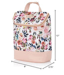 Itzy Ritzy Insulated Bottle Bag – Keeps Bottles Warm or Cool - Holds 3 Bottles & Features Interior Pocket for Ice Pack (Not Included), Blush Floral by TinyTreasures Baby Boutique