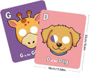 Alphabet Mask Cards,26 Pcs Alphabet ABC Flash Cards with Animal Masks,Colorful Giant ABC Animal Flash Cards,Learn Letters,English Phrases Colorful Flashcards for Interactive Educational Games by TinyTreasures Baby Boutique