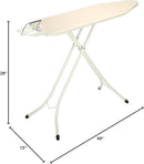 Brabantia Size B Ironing Board (49x15 in) 7 Height Options, Adjustable Steam Iron Rest Holder (Ecru) Non-Slip Feet, Anti-Collapse Child Locks by CozyNest Decor