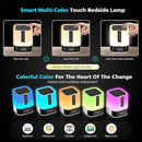 Night Light Bluetooth Speaker, 5 in 1 Touch Control Bedside Lamp Dimmable Multi-Color Changing, Bedroom Alarm Clock, Best Birthday Gift Ideas for 10 11 12 13 14 Year Old Teenage Girls/Boys by TinyTreasures Baby Boutique