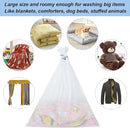 Vivifying Mesh Laundry Bags, 2 Pack XXXL Extra Large Honeycomb Laundry Bags with Zipper for Washing Machine, Coats, Stuffed Toys, Blanket, Sweater, Delicates Clothes by TinyTreasures Baby Boutique