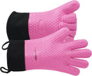 GEEKHOM BBQ Gloves Heat Resistant Oven Mitts - Silicone Grilling Gloves with 13.7" Arm Protection - Waterproof Pot Holder Non-Slip for Men & Women, Kitchen Outdoor Cooking, Baking, Camping, Pink by GreenHaven Gardens