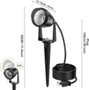 1500LM LED High Brightness Outdoor Landscape Lighting 15W RGBCW Color Changing Landscape Lights Remote Control Spot-Lights with Plug in IP66 Waterproof Flood Light for Garden - 2 Pack by GreenHaven Gardens