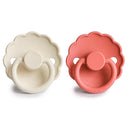 FRIGG Daisy Silicone 2-Pack Cream/Poppy - Size 2 by TinyTreasures Baby Boutique