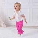 Newborn Toddler Baby Girl Pants Leggings Ribbed Straight Flare Infant Girl Pants Leggings Bell Bottoms 5 Packs by TinyTreasures Baby Boutique