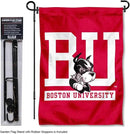 College Flags & Banners Co. Boston Terriers Garden Flag with Pole Stand Holder by GreenHaven Gardens