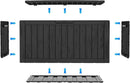 75 Gallon Waterproof Large Resin Deck Box Indoor/Outdoor Lockable Storage Container and Seating for Garden, Pool, and Patio (75 Gallon, Black) by GreenHaven Gardens