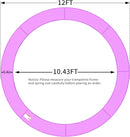 16FT/15FT/14FT/12FT/10FT Trampoline Safety Pad Replacement, Round Trampoline Spring Protection Cover, Fits 16FT/15FT/14FT/12FT/10FT Frames, Water-Resistant Trampoline Accessories by TinyTreasures Baby Boutique