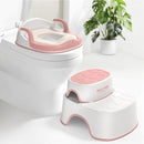Potty Training Seat with Step Stools, Maliton Potty Training Toilet for Toddlers Girls with Splash Guard, Anti-Slip Toddler Stool for Bathroom, One Potty Seat and 2 in 1 Step Stool for Kids (Pink) by TinyTreasures Baby Boutique