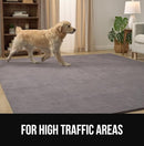 GORILLA GRIP Ultra Soft Washable Area Rug, Stain and Slip Resistant Plush Thick Carpet for Bedroom Living Room, No Shed Floor Rugs, Pet Friendly, Dorm Essentials, Kids Nursery Home Décor 5x3 Navy Blue by TinyTreasures Baby Boutique