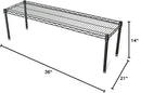 Omega Products Corporation 21" Deep x 36" Wide x 14" High Black Stationary Dunnage Rack by CozyNest Decor