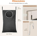Lifewit Over Door Laundry Hamper, Large Collapsible Hanging Laundry Hamper, Hanging Laundry Basket Bag for Bathroom Bedroom Dirty Clothes Storage Organizer, Dark Gray by CozyNest Decor
