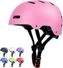 Skateboard Bike Helmet for Adults Women Men Youth Kids (2-3-5-8-14+ Years Boys Girls) - Lightweight Multi-Sport Adjustable Helmets for Bicycle Skateboard Scooter Skate Cycling by TinyTreasures Baby Boutique
