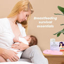 2 Larger Breast Ice Packs with Soft Covers and 6 Breast Pads for Leaking Milk, Hot and Cold Breast Therapy Packs, Breastfeeding Essentials for Relief of Clogged Ducts, Nipple Pain, Engorgement(Pink) by TinyTreasures Baby Boutique
