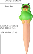 Terracotta Plant Self Watering Spikes - Set of 3 Terracotta Self Watering Bulbs, Self Watering Stakes, Self Watering Globes for Pot Plants (Frogs Painted, Small) by GreenHaven Gardens