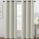 H.VERSAILTEX Room Darkening Curtains 84 Inches Long for Living Room Light Reducing Blackout Curtains for Bedroom Thermal Insulated Window Treatment Panels Grommet Top 2 Panels, 42 x 84 Inches - Ivory by CozyNest Decor