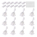 12 Pack Cabinet Locks Child Safety Latches - Vmaisi Baby Proofing Cabinets Drawer Lock with Adhesive Easy Installation - No Drilling or Extra Screws (White) by TinyTreasures Baby Boutique