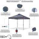 MASTERCANOPY Durable Pop-up Canopy Tent with Roller Bag (10x10, Dark Gray) by GreenHaven Gardens