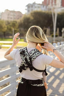 Beco Gemini Baby Carrier Newborn to Toddler - Front, Back and Hip Seat Carrier, Baby Carrier Backpack & Baby Front Carrier with Adjustable Seat, Ergonomic Baby Holder Carrier 7-35lbs (Jade Leopard) by TinyTreasures Baby Boutique