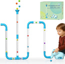 STEM Air-Powered Building Toys for Kids Ages 3 4 5 6 7 8+– Educational Air Tubes Toy& Turbine Set with 30 Foam Balls – Rechargeable Construction Kit for Boys & Girls – Fun Science Gift for Teens by TinyTreasures Baby Boutique