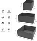 6 Pack Drawer Organizers for Clothing,Fabric Foldable Closet Organizers and Storage Dresser Drawer Dividers Storage Basket Bins for Clothes,Socks,Scarves,Ties,Underwear,Towels by CozyNest Decor
