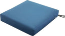 Classic Accessories Ravenna Water-Resistant 25 x 25 x 5 Inch Square Patio Seat Cushion Slip Cover & Foam, Empire Blue, Lounge Chair Cushion by GreenHaven Gardens