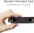 Randon Black Harmonica Key of C, 10 Holes Diatonic Harmonicas for Adults/Kids/Beginners, Blues Harmonica as Gift, with Case, Clean Cloth and Manual by TinyTreasures Baby Boutique