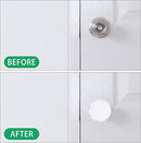 4 Pack Door Knob Safety Cover for Kids, Door Knob Cover, Screw Thread Design, Doors Knobs Child Proof Locks, Reusable and Reliable, for Toddler Baby Safety Doors Handle Covers (White) by TinyTreasures Baby Boutique