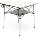 SUNNYFEEL Outdoor Folding Table | Lightweight Compact Aluminum Camping Table, Roll Up Top 4 People Portable Camp Square Tables with Carry Bag for Picnic/Cooking/Beach/Travel/BBQ by GreenHaven Gardens