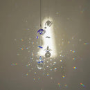 3pcs Evil Eye Suncatchers with Crystal Prism Balls Window Hanging Decoration Ornament Sun Catchers Rainbow Maker Pendant by GreenHaven Gardens