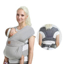 Baby Wraps Carrier Sling, Baby Carrier for Newborns and Toddlers,Skin-Friendly and Soft Front Baby Carrier Wrap Perfect Baby Gifts (Light Grey, Cotton) by TinyTreasures Baby Boutique