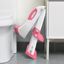 Toilet Potty Training Seat with Step Stool Ladder, SKYROKU Toddler Potty Seat for Kids and Toddler Boys Girls, Splash Guard and Safety Handles(Hot Pink) by TinyTreasures Baby Boutique