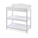 Badger Basket Baby Changing Table with Pad & Shelves - Wooden Changing Table with Storage - Nursery Change Table for Diapers & Baby Essentials, White by TinyTreasures Baby Boutique
