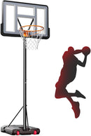 IGL Portable Basketball Hoop, 5.6-10FT Adjustable Basketball Goal System, 44 Inch Outdoor Basketball Hoop & Goals for Kids, Youth, and Adults in The Backyard, Driveway with PC Backboard by TinyTreasures Baby Boutique