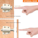 12Pack Magnetic Touch Push to Open Door Latch for Heavy Duty Door Push Release Latch Kitchen Drawer Push Catch Pop Out Latch Kitchen Closet Door Closing (White) by TinyTreasures Baby Boutique