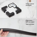 Roving Cove Slim-Fit Corner Edge Protector for Baby Proofing (Small 15ft Edge 4 Corners), Furniture Safety Bumper Guard, Soft NBR Rubber Foam, 3M Adhesive, Onyx Black by TinyTreasures Baby Boutique