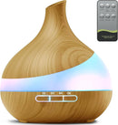 500ML Essential Oil Diffuser: Aroma Diffuser with Remote Control for Hotel Spa Yoga Room - Humidifiers for Bedroom with 14 Colors LED Night Light for Kids/Women Home Relaxation by TinyTreasures Baby Boutique