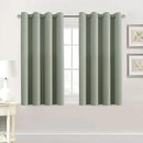 H.VERSAILTEX Premium Blackout Thermal Insulated Room Darkening Curtains for Bedroom/Living Room - Classic Grommet Top (2 Panels, Light Sage, 52 Inch by 45 Inch) by CozyNest Decor