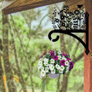 Peacoblue Iron Plant Hangers Hooks for Outdoor Indoor Hanging Plants Flower Fern Pot Lantern Bird Feeder Wind Chimes, 12"x15" Weather Resistant Metal Wall Holder for Porch Garden Farmhouse(Wildflower) by GreenHaven Gardens