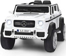 Costzon Ride on Car, Licensed Mercedes-Benz Maybach, 12V Battery Powered Vehicle Toy w/ 2 Motors, Remote Control, 3 Speeds, Lights, Horn, Music, Aux, Storage, Truck, Electric Car for Kids (White) by TinyTreasures Baby Boutique