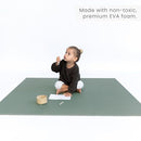 Toddlekind Solid Color Foam Play Mat 4x4 Baby Playmat. Stylish, Non-Toxic, Odorless, Plain Design Puzzle Play Mat 0m+ Sage Moss (Green) by TinyTreasures Baby Boutique